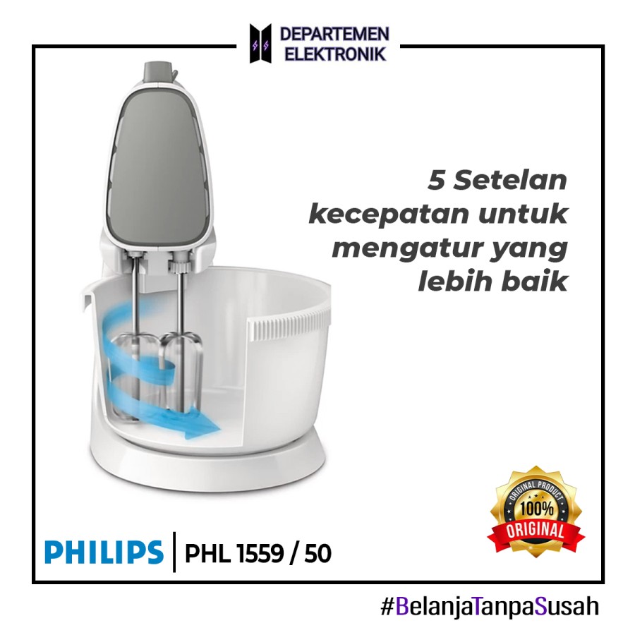 PHILIPS HR 1559/50 STAND MIXER GARANSI RESMI
