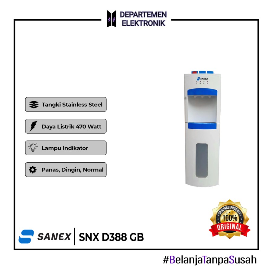 DISPENSER TINGGI SANEX GALON BAWAH D388 GB GREY