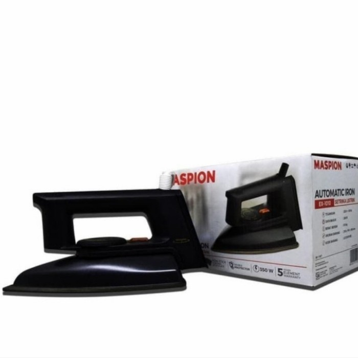 Maspion Electric Iron Setrika Listrik EX 1010 BB Hitam 350 W | GARANSI
