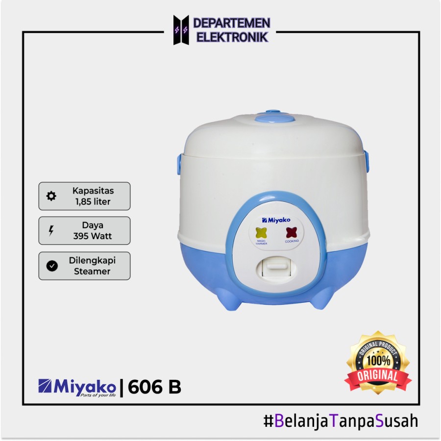 Rice Cooker Miyako 606 B MINI 0.6 liter / 350 Watt