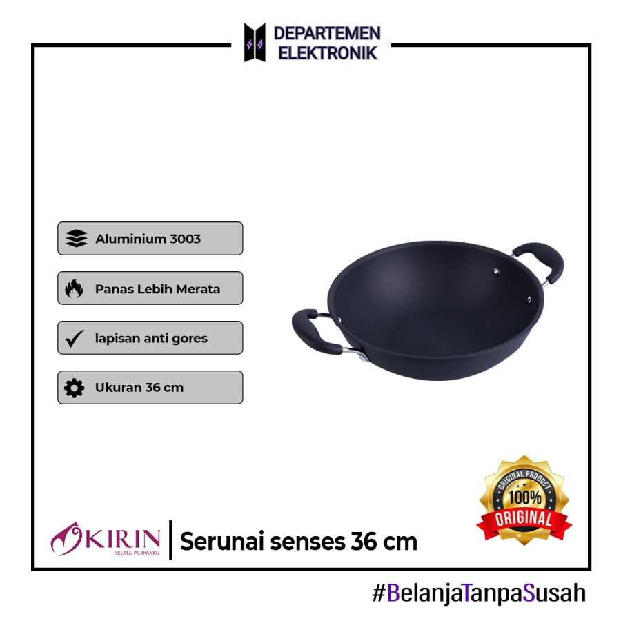 KIRIN WOK SERUNA 36 HARD ANODIZED 2.2MM