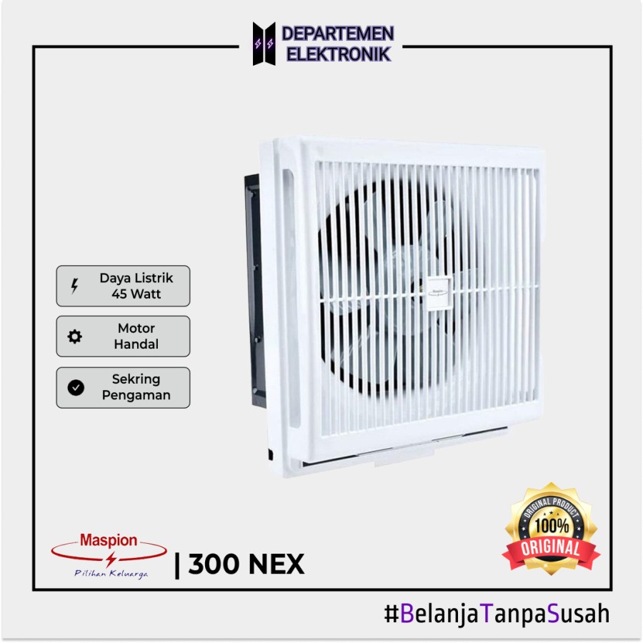 MASPION : EXHAUST FAN 12" MASPION MV 300 NEX