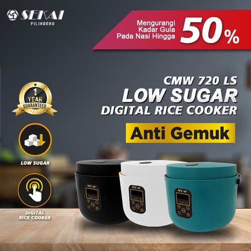 SEKAI DIGITAL RICE COOKER CMW-720 LS / GARANSI RESMI