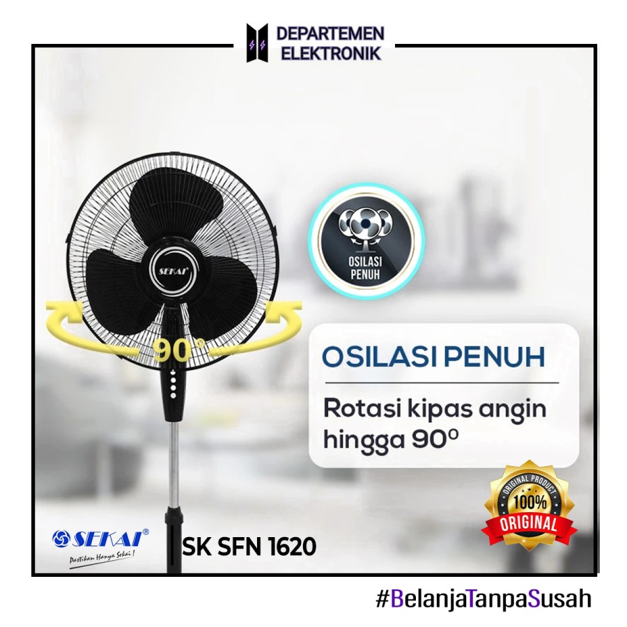 KIPAS ANGIN SEKAI STANDFAN 1620 16 INCH
