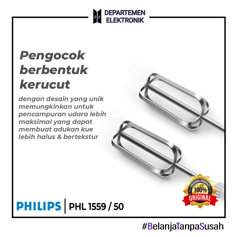 PHILIPS HR 1559/50 STAND MIXER GARANSI RESMI