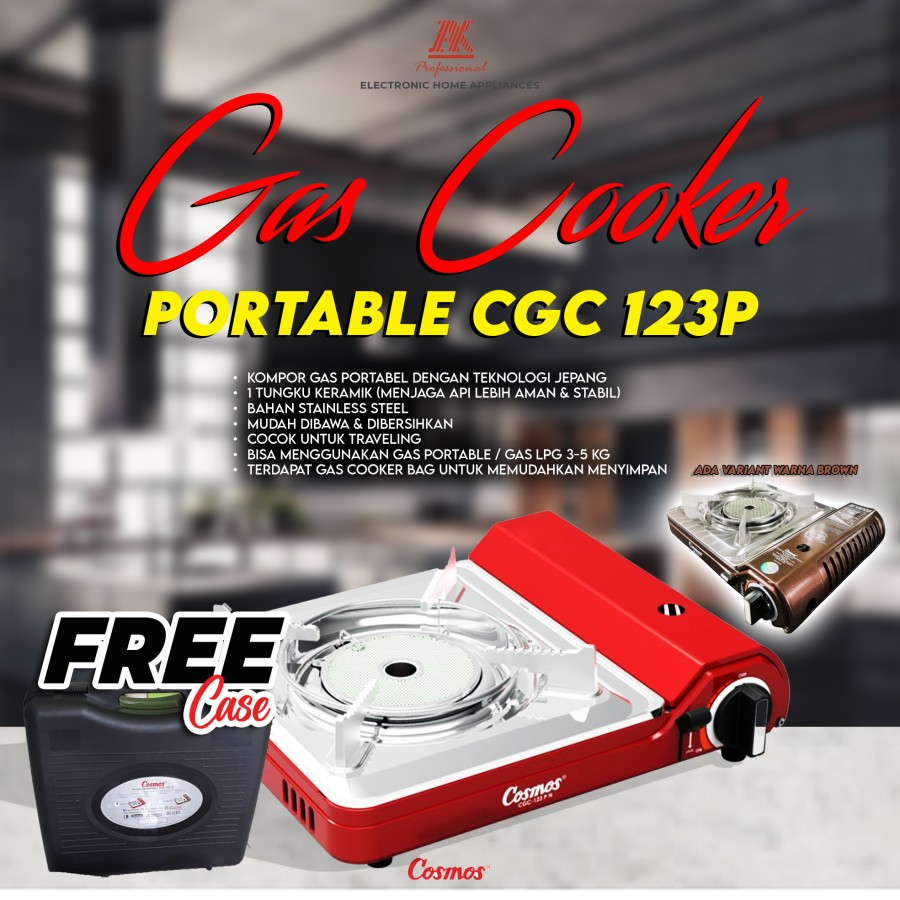 Cosmos – Portable Gas Cooker CGC-123 P