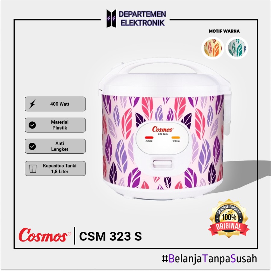 Magic Com / Rice Cooker Cosmos CRJ 323S
