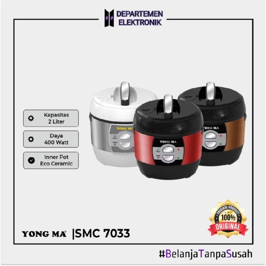 Magic Com Yong Ma SMC 7033 / Garansi Resmi