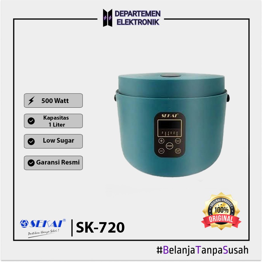 SEKAI DIGITAL RICE COOKER CMW-720 LS / GARANSI RESMI