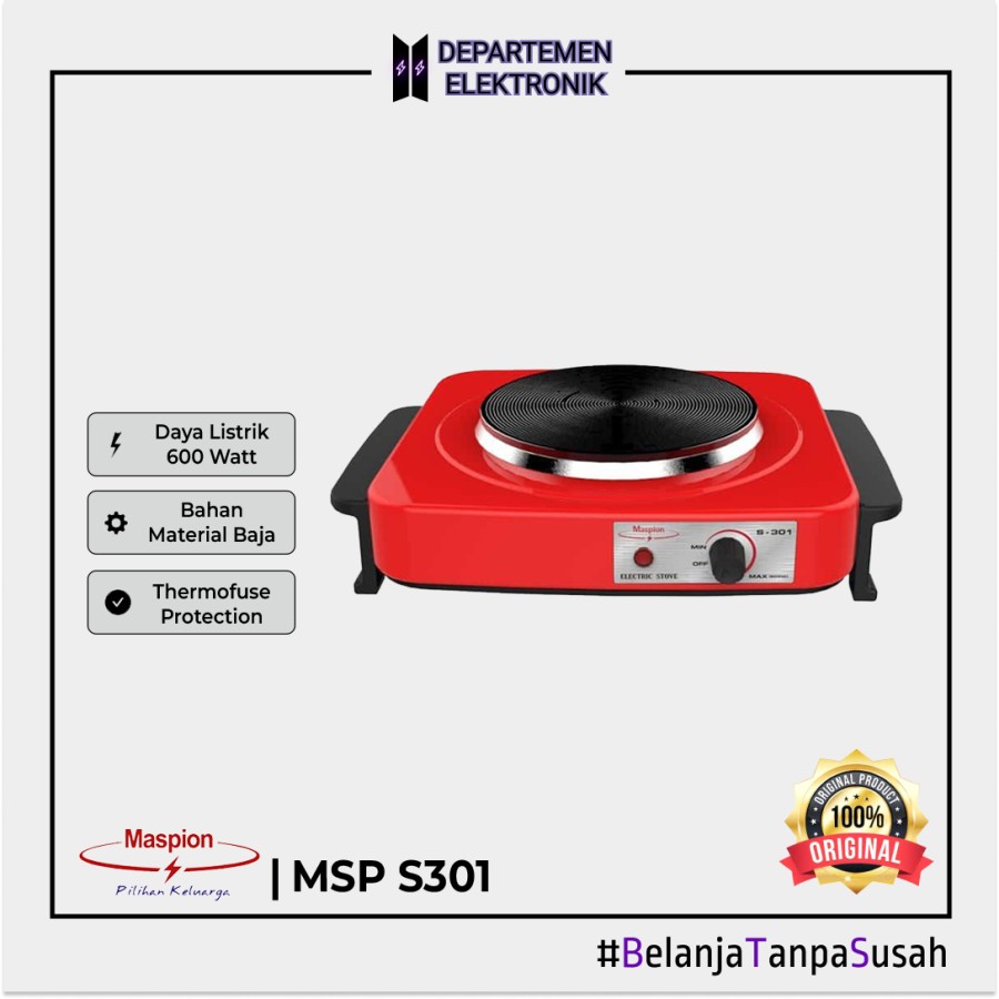 MASPION Kompor Listrik portable Type S301