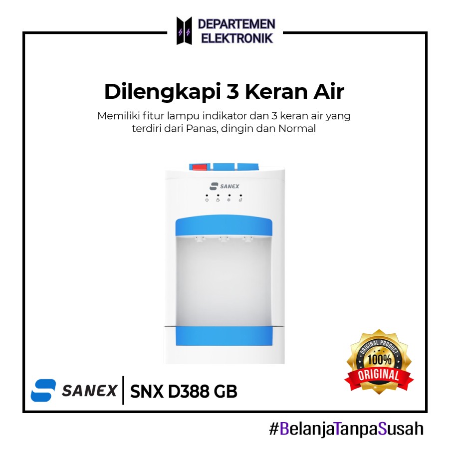 DISPENSER TINGGI SANEX GALON BAWAH D388 GB GREY