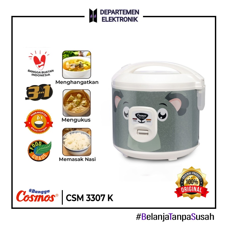 Rice Cooker Cosmos CRJ 3307 K / 1.8 Liter