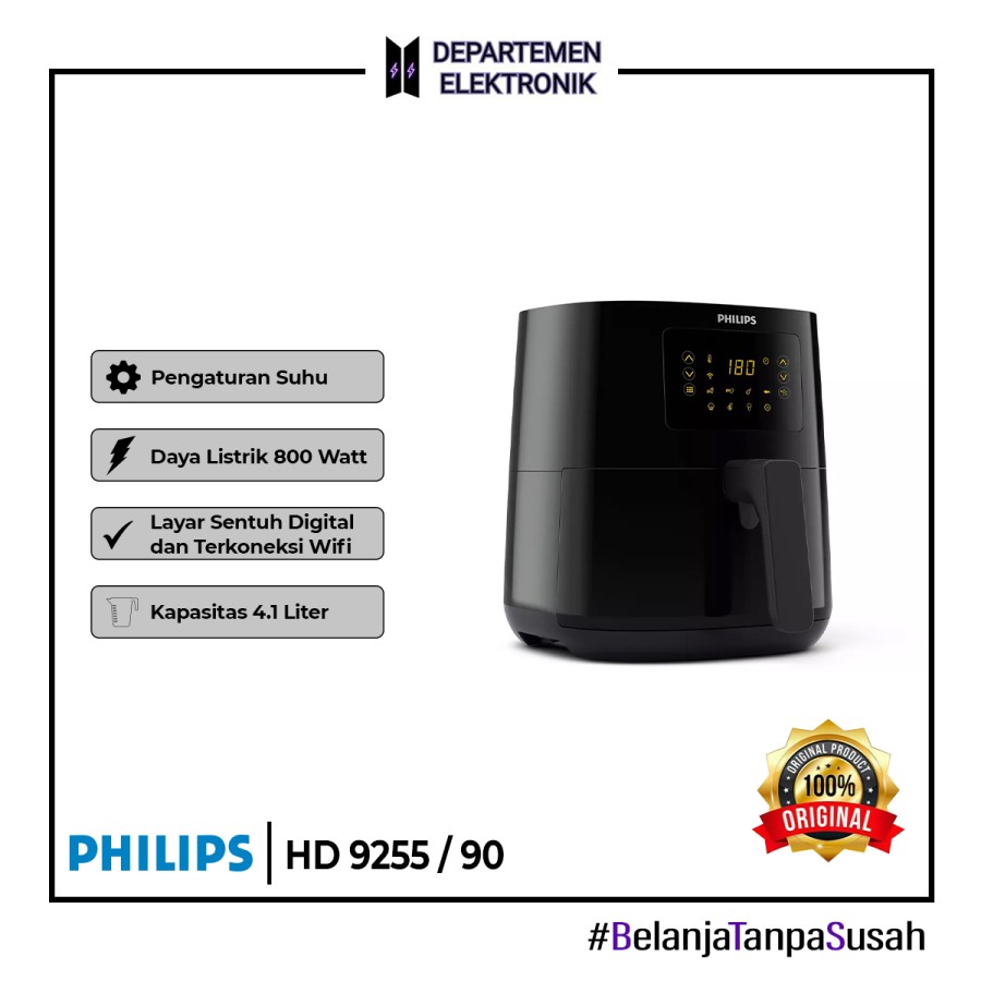 PHILIPS AIR FRYER COMPACT CONNECTED WIFI HD 9255/90