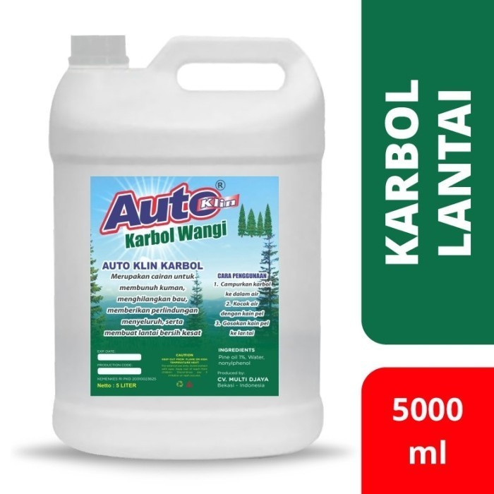 Autoklin Karbol Wangi Pinus 5000mL