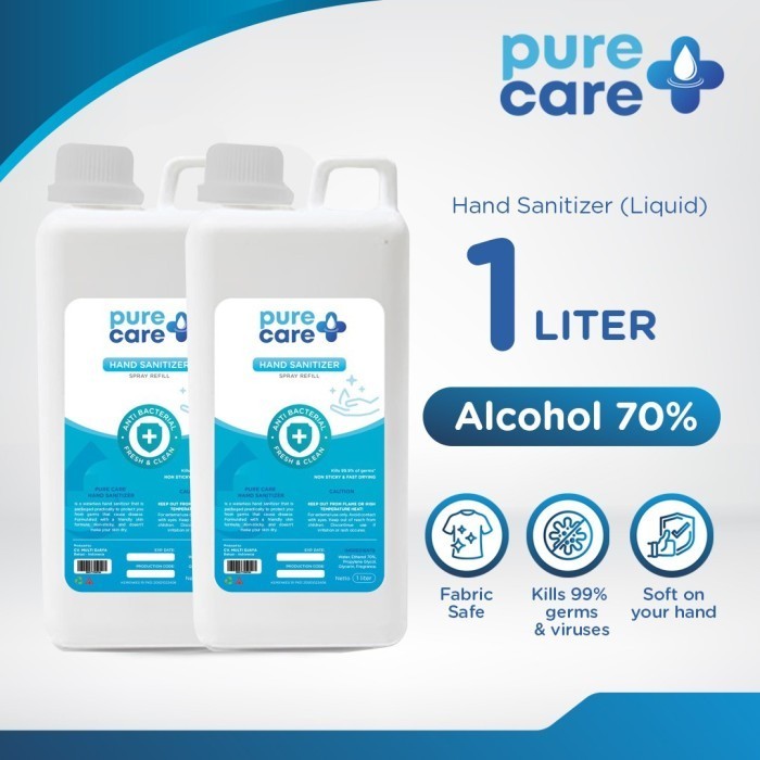 Hand Sanitizer CAIR 70% Antiseptik PURECARE 2 x 1 Liter