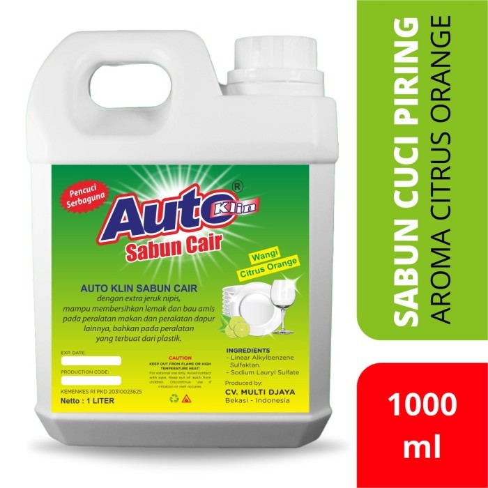 Autoklin Sabun Cuci Piring Citrus Orange 1L
