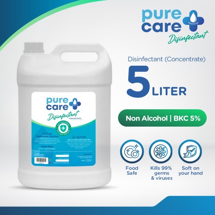 Disinfectant Antiseptik Cairan Disinfectant PURECARE 5L Ready to use