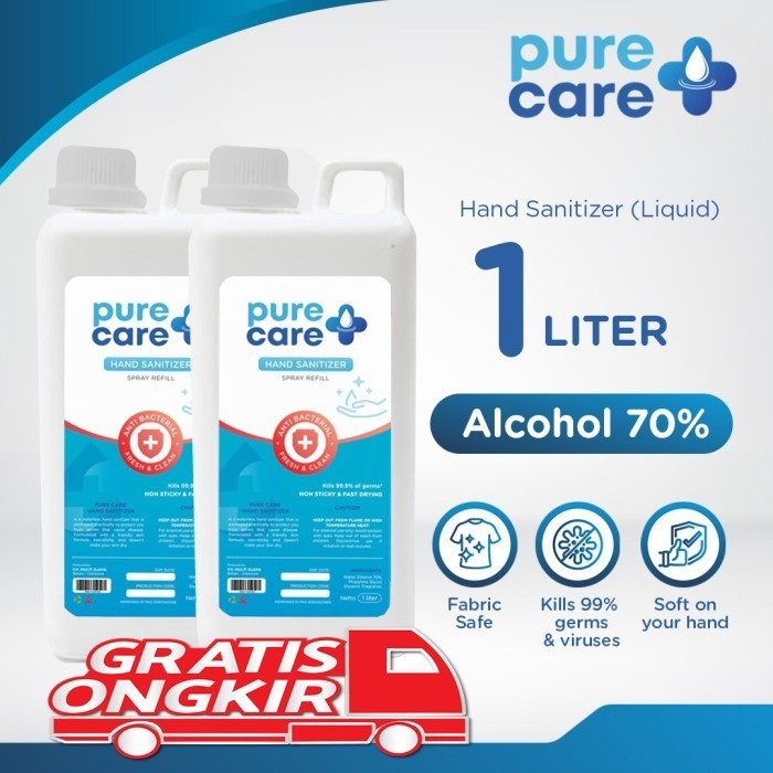 Hand Sanitizer CAIR 70% Antiseptik PURECARE 2 x 1L