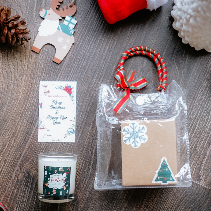 Scented Candle Christmas Hampers Box| Parcel Natal| Hampers natal gift