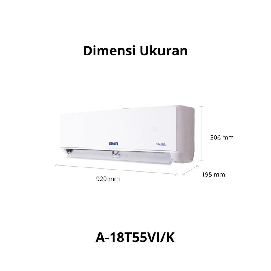 [ NEW ] Akari AC 2PK Inverter Turbo Cool A-18T55Vi/k Smart Flow