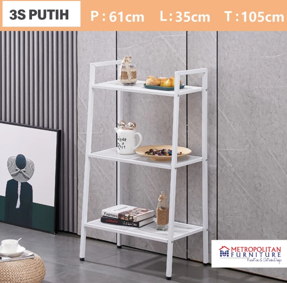 Rak Besi Susun Mee Do Pajangan Buku Dekorasi Tanaman Serbaguna Display