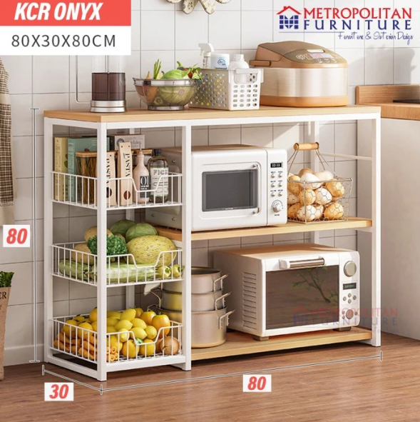 Rak Dapur Mee Do Susun Minimalis Rak Oven Microwave Bumbu Serbaguna