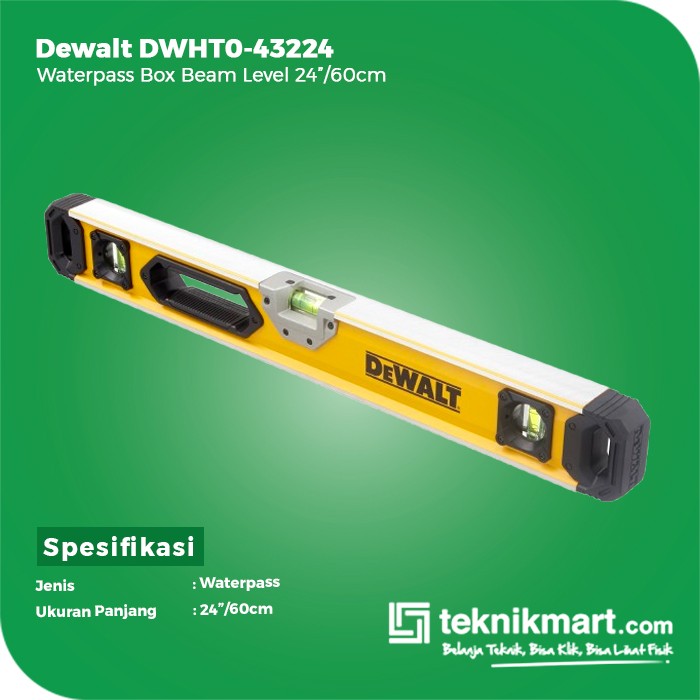 Dewalt Waterpass Box Beam Level 24"/60cm DWHT0-43224