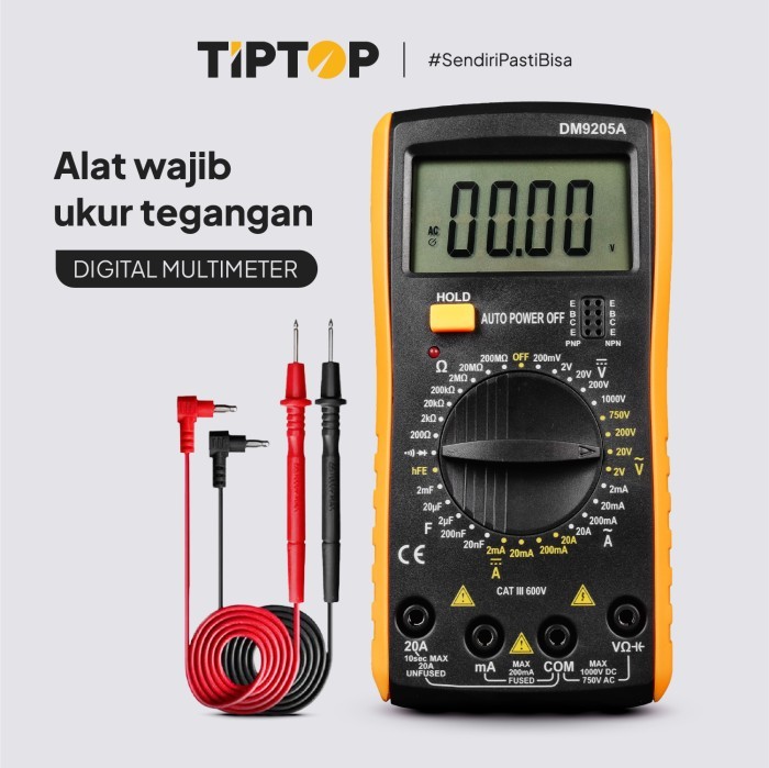 TIP TOP Digital Multi Tester / Multi Meter / Avometer AC DC BMD-9205A