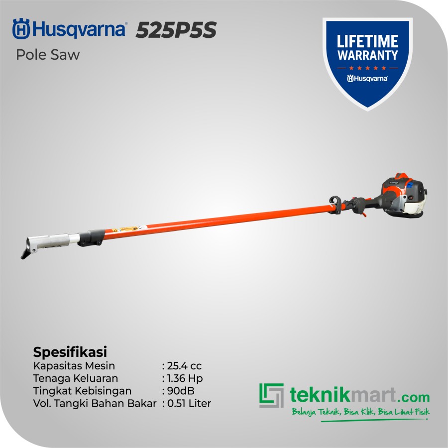 Husqvarna 525P5S Pole Saw / Mesin Pemangkas Gergaji