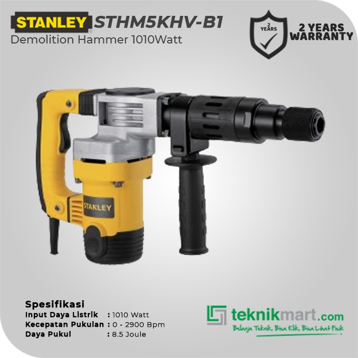 Stanley Demolition Hammer / Bor Bobok Beton 17mm 1010Watt STHM5KHV