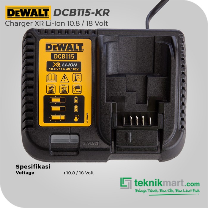 Dewalt Charger / Pengisi Daya Baterai 12/20V Max DCB115