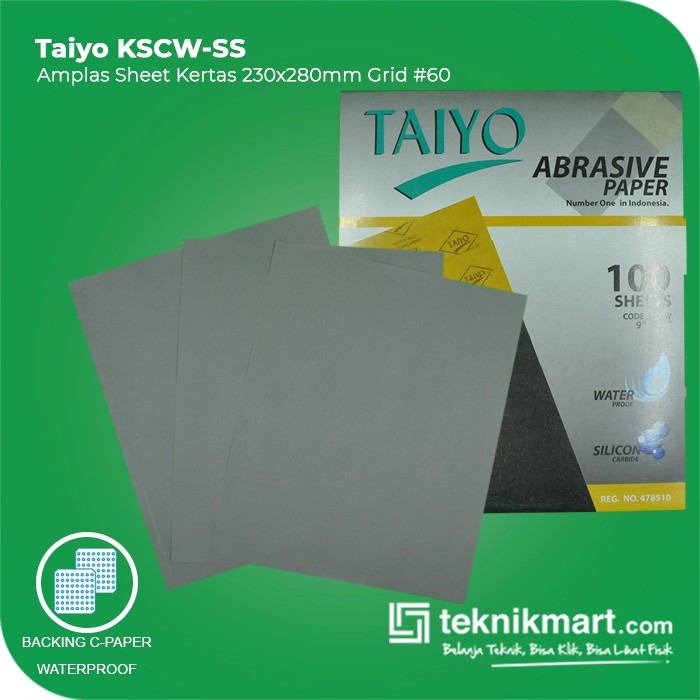 Taiyo KSCW-SS Amplas Sheet Kertas #60-2000 230x280mm