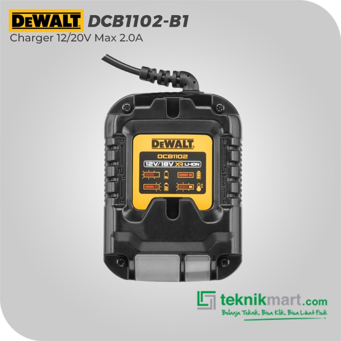 Dewalt Charger / Pengisi Daya Baterai 12/20V Max 2.0 A DCB1102-B1