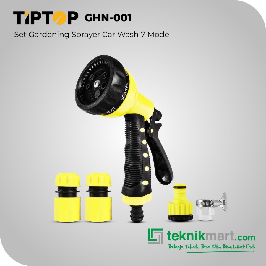 TIP TOP Set Gardening Sprayer Car Wash 7 Mode / Set Penyemprot Air Untuk Tanaman Cuci Kendaraan 7 mode GHN-001