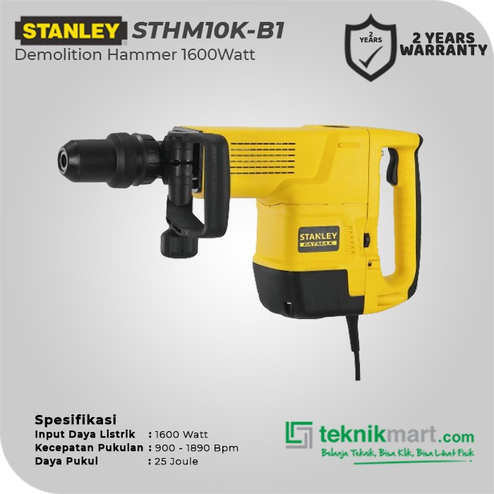 Stanley Demolition Hammer / Bor Bobok Beton 1600Watt STHM10K