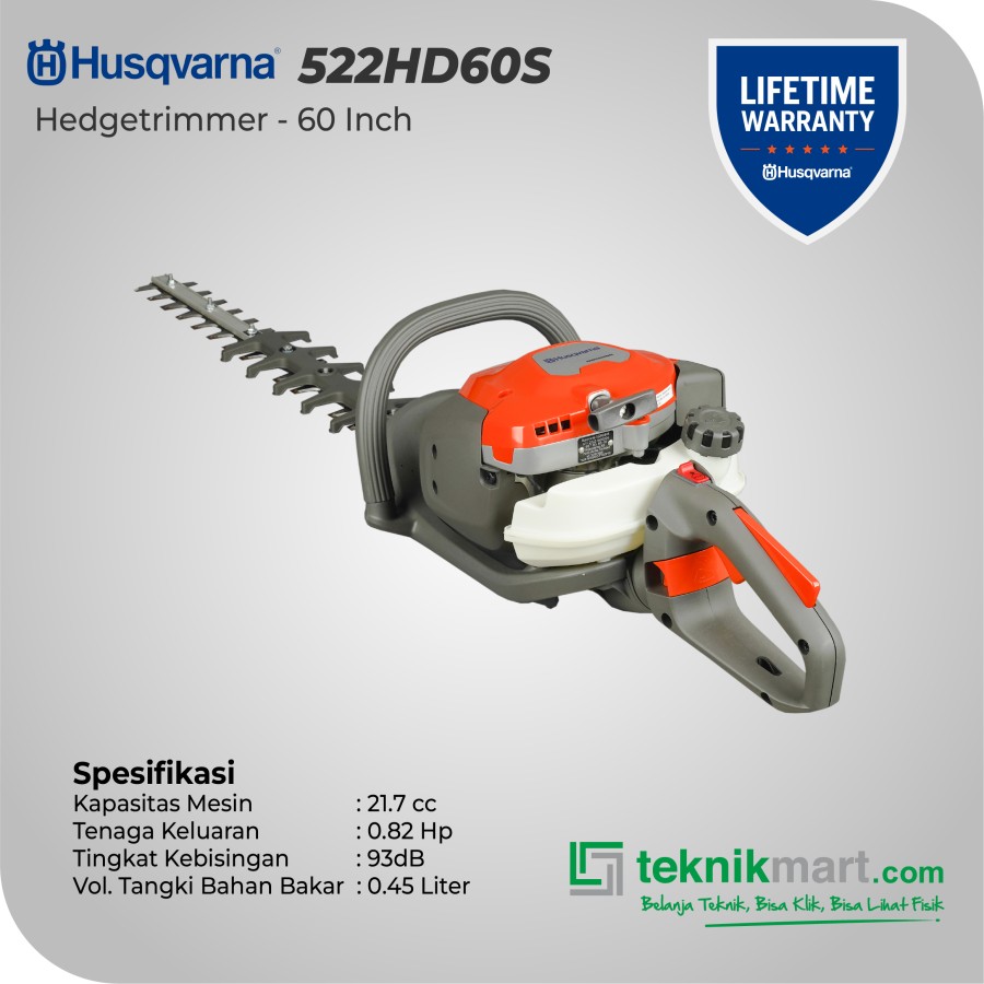 Husqvarna 522HD60S Hedgetrimmer - 60 cm / Mesin Pemangkas Tanaman Pagar