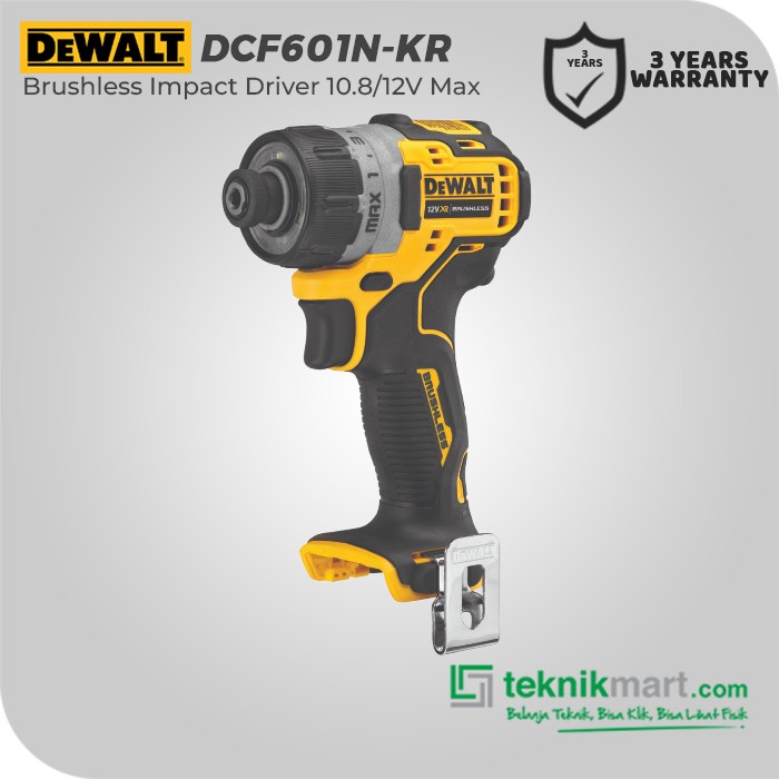 Dewalt Brushless Impact Driver / Obeng Impact 10.8/12V Max DCF601N-KR (Unit Only)