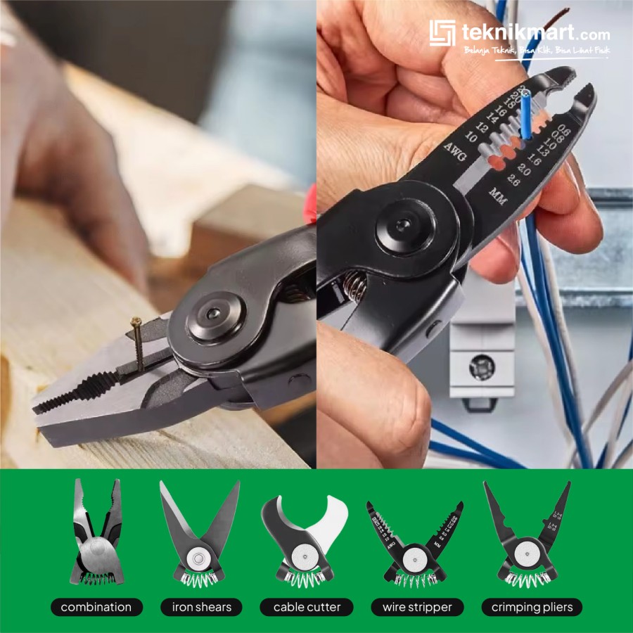 Tip Top Tang Multifungsi 5 In 1 / Multifunctional Pliers 5 In 1 CPL-005