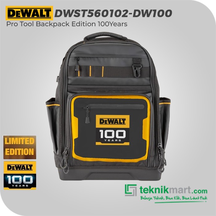 Dewalt Pro Tool Backpack Edition 100 Years Ip54 / Tas Perkakas Tool DWST560102-DW100