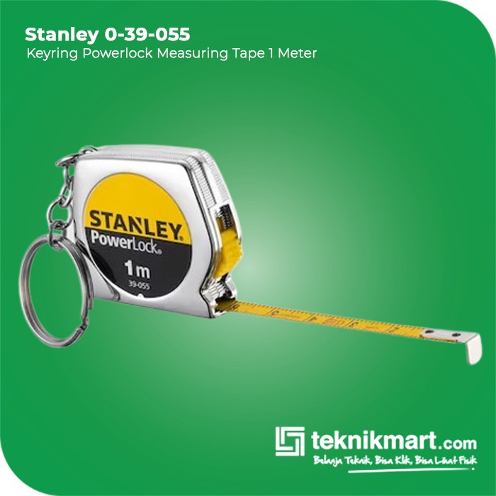 Stanley Keyring PowerLock Measuring Tape / Meteran Manual 1 Meter 0-39-055