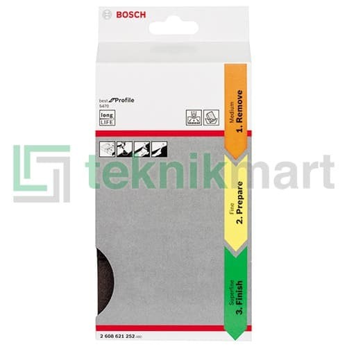 Bosch S470 Foam Abrasive Set / Busa Amplas Set 3Pcs