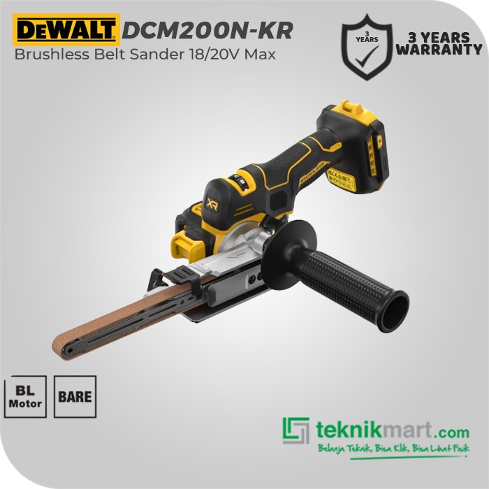 Dewalt Brushless Belt Sander / Mesin Amplas Baterai 18/20V Max DCM200N-KR (Unit Only)