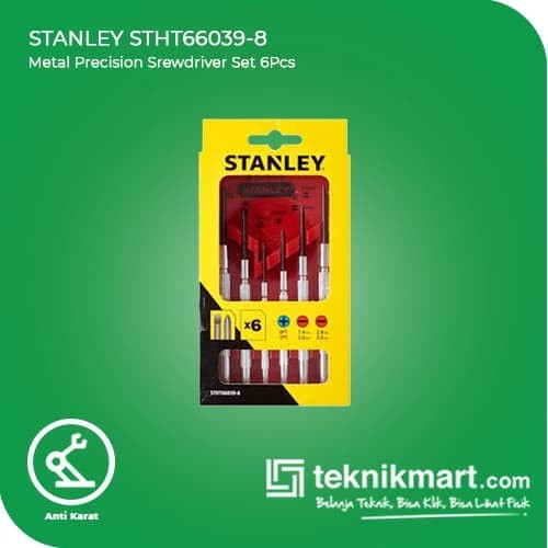 Stanley STHT66039-8 Metal Precision Srewdriver Set 6Pcs