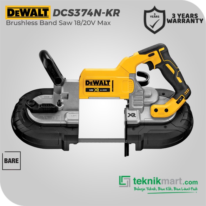 Dewalt Brushless Band Saw / Mesin Gergaji Pita 18/20V Max DCS374N-KR (Unit Only)