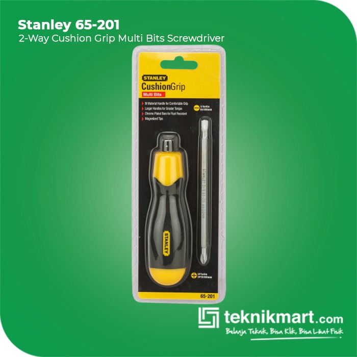 Stanley 2 Way Cushion Grip Screwdriver / Obeng Bolak Balik 65-201