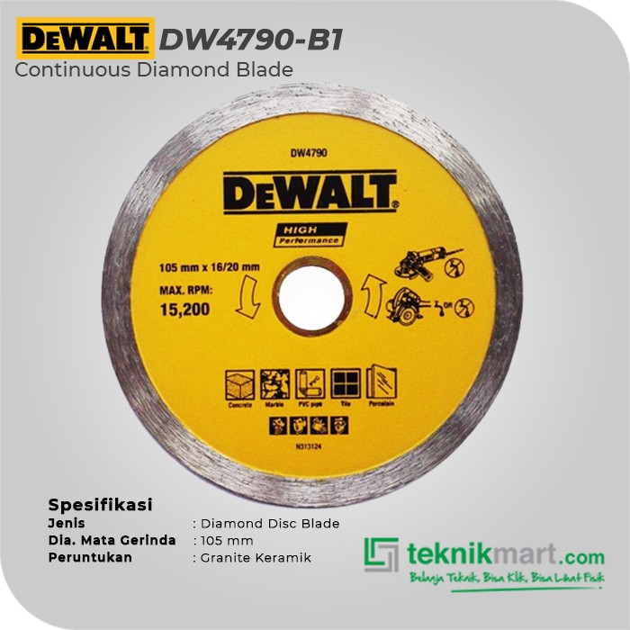 Dewalt Mata Potong Diamond untuk Keramik Granite 105mm DW4790