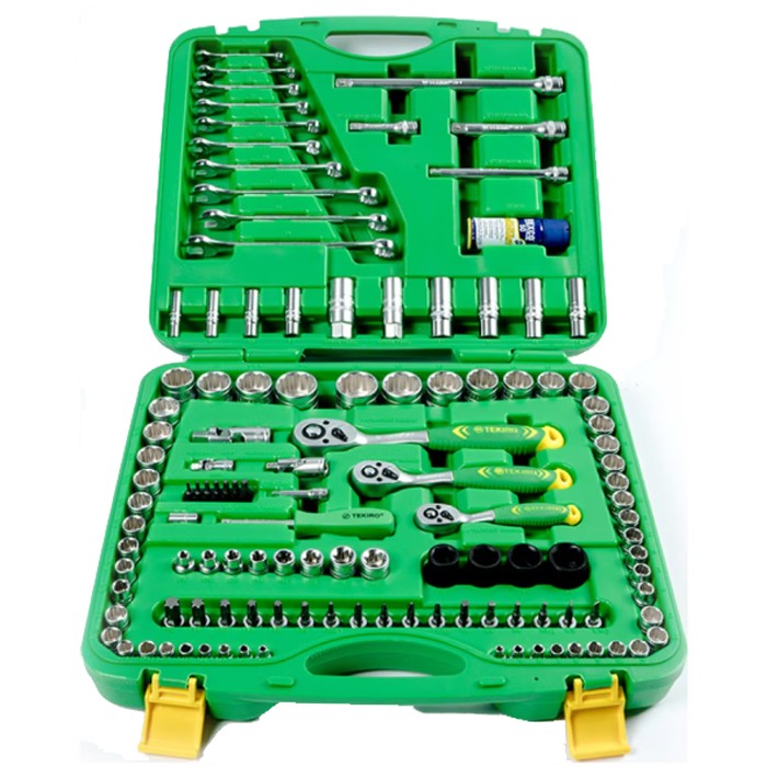 Tekiro Socket Tool Kit Set SQ 1/2" 3/8" 1/4" 12PTS 120Pcs SC-SE1384