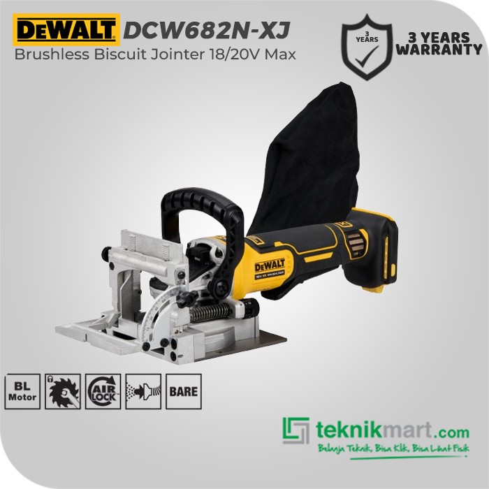 Dewalt Brushless Biscuit Jointer 18/20V Max DCW682N-XJ (Unit Only)