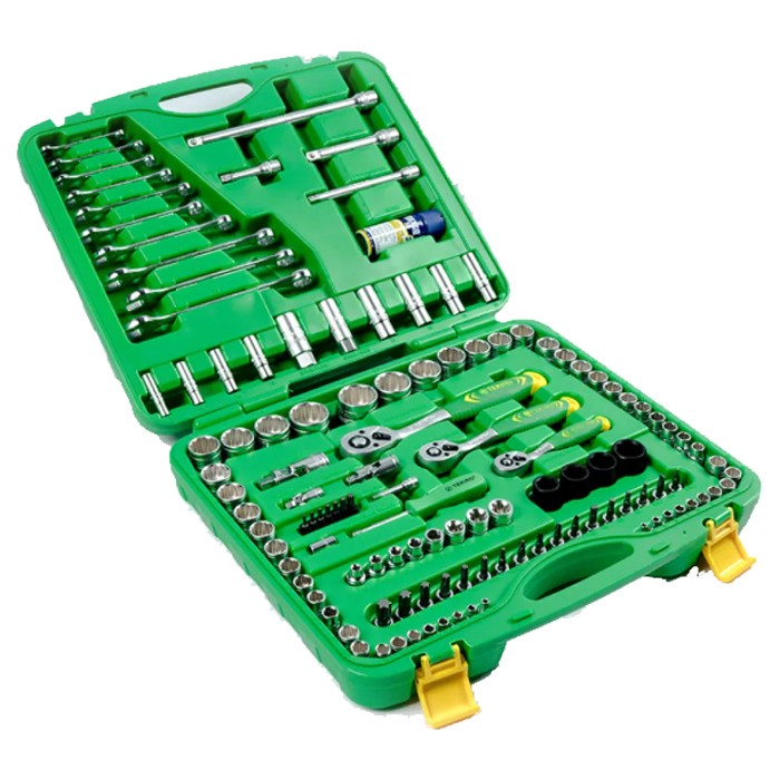 Tekiro Socket Tool Kit Set SQ 1/2" 3/8" 1/4" 12PTS 120Pcs SC-SE1384
