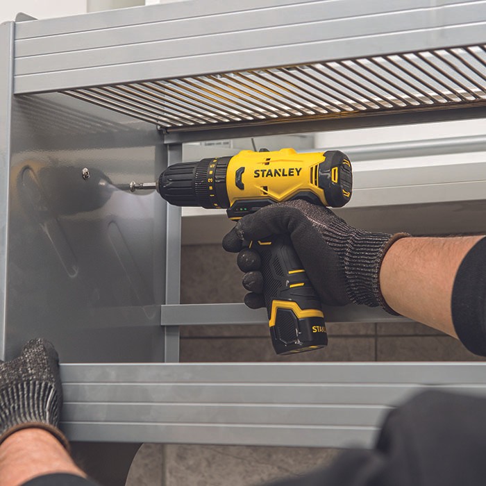 Stanley Cordless Impact Drill / Bor Impact Baterai 2.0Ah 12Volt SCH10D2K